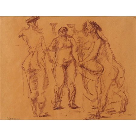 Fausto Pirandello (1899/1975) "Bagnanti" - "Bathers"