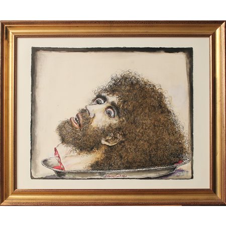 Bruno Caruso (1927/2018) "Decapitazione di San Giovanni" - "Beheading of St. John"