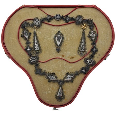 Rara parure da lutto - Rare mourning set