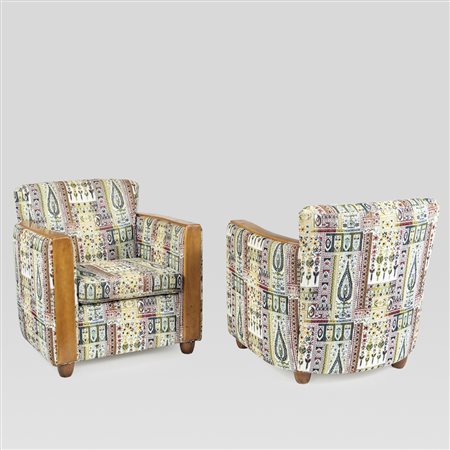 Manifattura italiana (2) anni 40-50 78x77x75 cm.