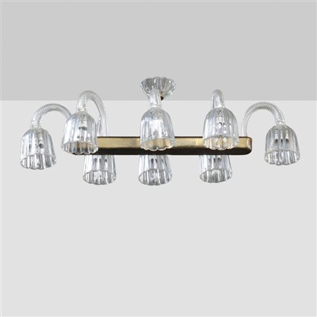 Ercole Barovier, attribuito Murano, anni 40 40x100x40 cm.