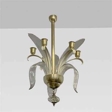 Manifattura italiana Murano, anni 50-60 85x45 cm.