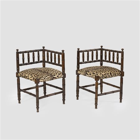 Manifattura italiana (2) anni 50 66x41,5x41,5 cm.