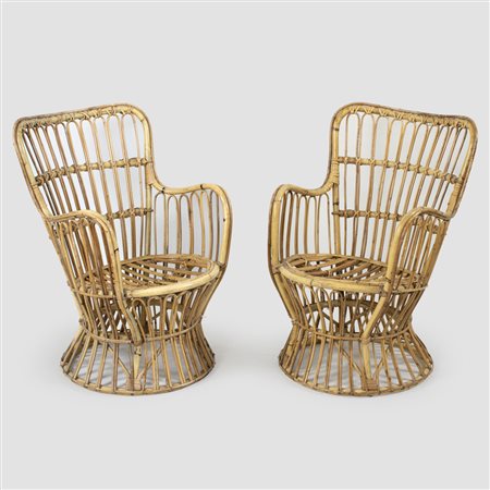 Manifattura italiana (2) anni 60 79,5x54x54 cm.