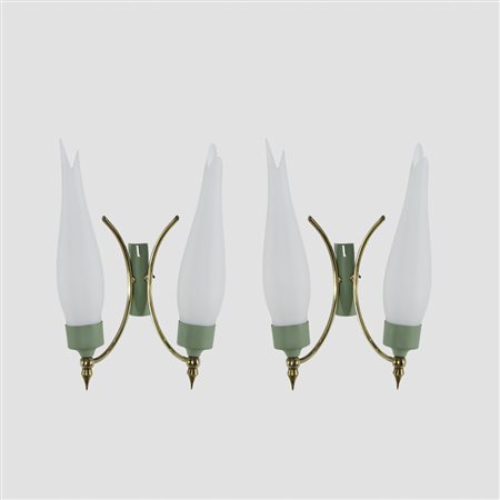 Manifattura italiana (2) anni 50 34x22x9 cm.