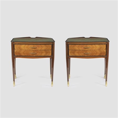 Paolo Buffa, attribuito (2) Italia, anni 50 60x53x30 cm.