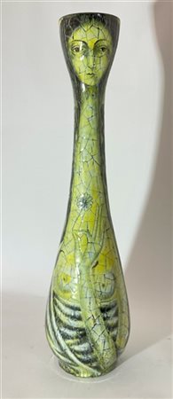 Otello Rosa "Susanna"
Grande vaso in terracotta smaltata in nero, bianco e giall