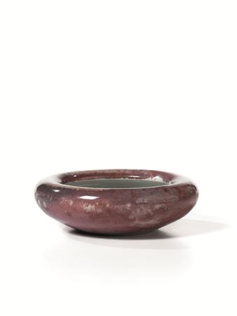 Vaschetta lava-pennelli, Cina dinastia Qing, sec. XIX, in porcellana con...