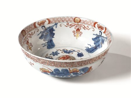 Ciotola Cina dinastia Qing, periodo Kangxi (1661-1722), in porcellana...