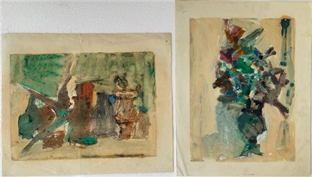 Ugo Recchi Lotto composto da numerosi disegni, bozzetti e stampe, di tecniche, m