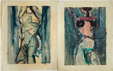 Ugo Recchi Lotto composto da numerosi disegni, bozzetti e stampe, di tecniche, m