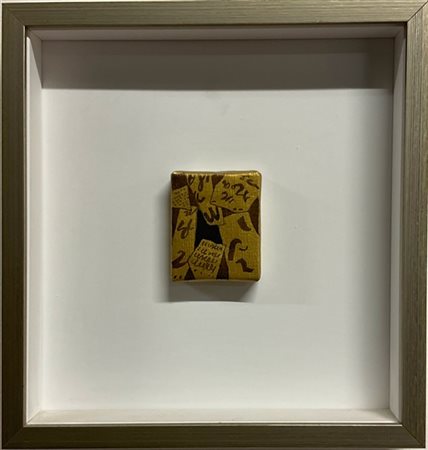 Agostino Ferrari "Senza titolo" 1998
acrilico e sabbia su tela
cm 7x6
firmato e