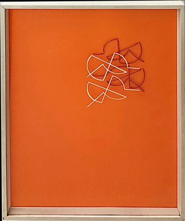 Agostino Ferrari "Nuova Serie 
Segno - Colore" 1972
tecnica mista su pannello di