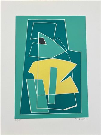 ALBERTO MAGNELLI "La Magnanerie De La Ferrage" 1970
linoincisione a colori
immag