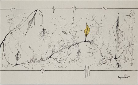 Vincenzo Agnetti, Suonatore di fiori, 1981