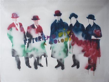 Mario Schifano, Futurismo rivisitato a colori,  1979