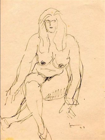 Lucio Fontana, Studio per figura, 1943