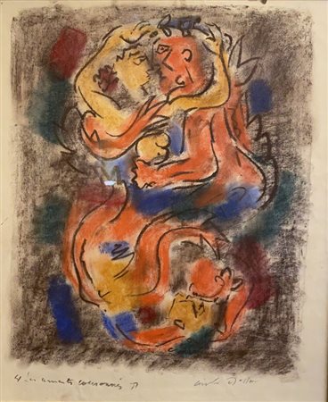 Andrè Masson, Les amantes couronnes, 1954