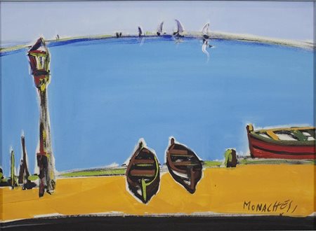 Sante Monachesi, Marina e barche