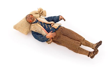 Pastore dormiente (Benino) con sacco di juta