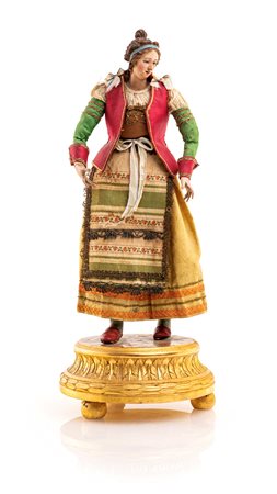 Contadina ricca con chignon