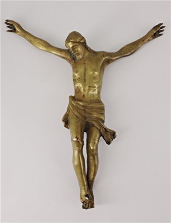 Ignoto, antico crocifisso, fusione in bronzo (h cm 23x20) (difetti)