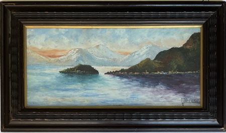 Ignoto del secolo XX

"Scorcio lacustre" 
olio su cartone (cm 24,5x53)
Reca fir