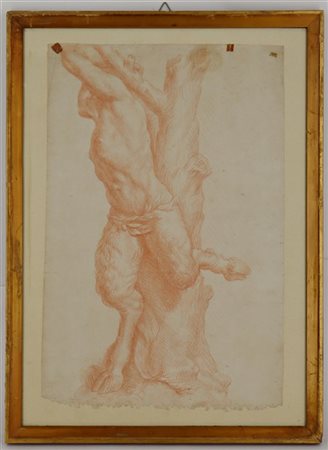 Ignoto, secolo XVIII

"Satiro"
controprova a sanguigna su carta (mm 400x280)
in