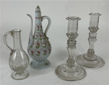 Manifatture differenti, secolo XVIII-XIX. Lotto composto da una coppia di cande