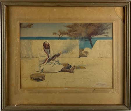 Ignoto del secolo XIX

"Scena orientalista" 
acquerello su carta (cm 25x35)
Rec