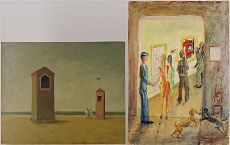 Dulbecco - Sperati
Lotto composto da due oli, uno su cartone e uno su masonite,