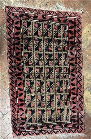 Tappeto Afghan, Turkestan occidentale, secolo XX (cm 156x96) (difetti)