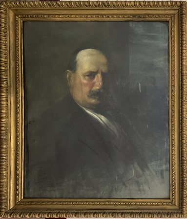 Ubaldo Magnavacca "Ritratto di gentiluomo" 1919
pastello su carta applicata a ca