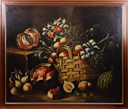 Ignoto

"Composizione con cesto di frutta"
olio su tela (cm 100x121)
in cornice