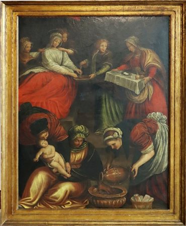 Da Gaudenzio Ferrari

"Nascita della Vergine"
olio su tela, cm 150x112
in corni