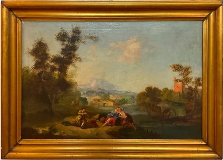 Scuola veneta

"Scena galante in un paesaggio"
olio su tela, cm 64x92
In cornic