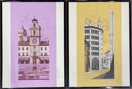 Lotto composto da undici grafiche di tecniche, autore, soggetto e misure divers