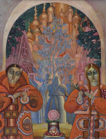 DIPINTO MATRIMONIO DI LEONID E RIMMA BRAILOWSKIJ