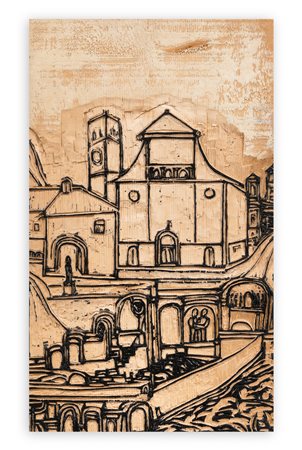 SEYMOUR HAKIM - Celtic continuity (Progetto per xilografia), 1997