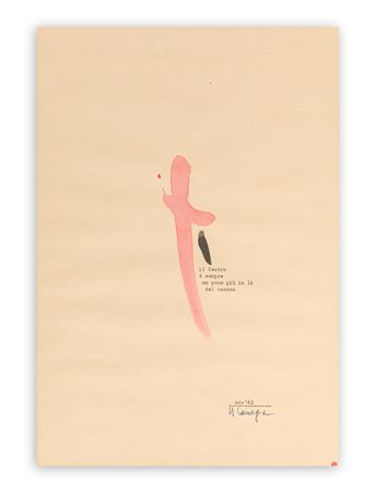 UGO CARREGA (1935-2014) - Il Centro è sempre un poco più in là del centro, 1963