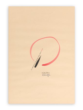 UGO CARREGA (1935-2014) - Il sublime è la parte alta del 'ALTO', 1963