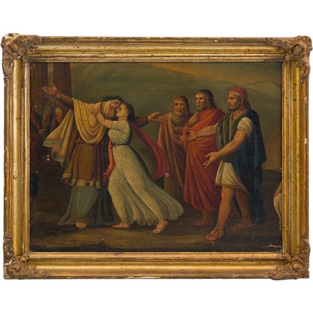 SCUOLA SICILIANA DEL XVIII SECOLO, Olio su tela