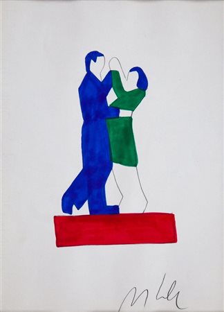 MARCO LODOLA (1955) Tecnica Mista Opera Unica su Cartoncino Titolo...