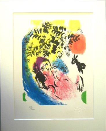 MARC CHAGALL (1887-!985) Litografia da “Chagall lithographe II” CM 50X40...