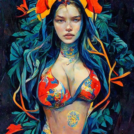 JUAN ALBERTO FERNANDO Glicee e Tecnica Mista su Tela Professionale Titolo...