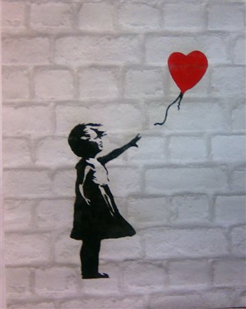 BANSKY (BRISTOL 1974) Litografia Originale.CM 70X50 -Speciale Carta Murales –...