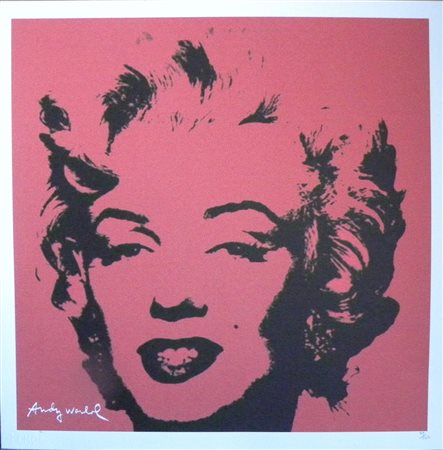 ANDY WARHOL(1928-1987) Pop Art Litografia CM 50X50 Carta Lenox Titolo...