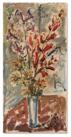 Filippo De Pisis "Vaso di fiori" 1947
olio su tela
cm 100x49,5
Firmato e datato