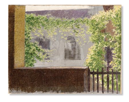 Angelo Morbelli "Cortile assolato" 1915 circa
olio su tela
cm 40x50

Provenienza