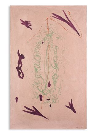 Giulio Turcato "Apparizione" 1969 circa
olio, sabbia e tecnica mista su tela
cm
